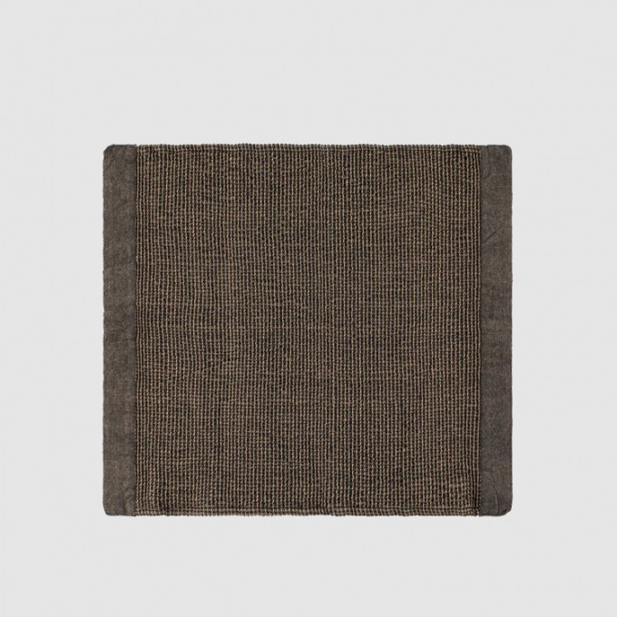 Sitzauflage 50x60 cm Schwarz/Beige